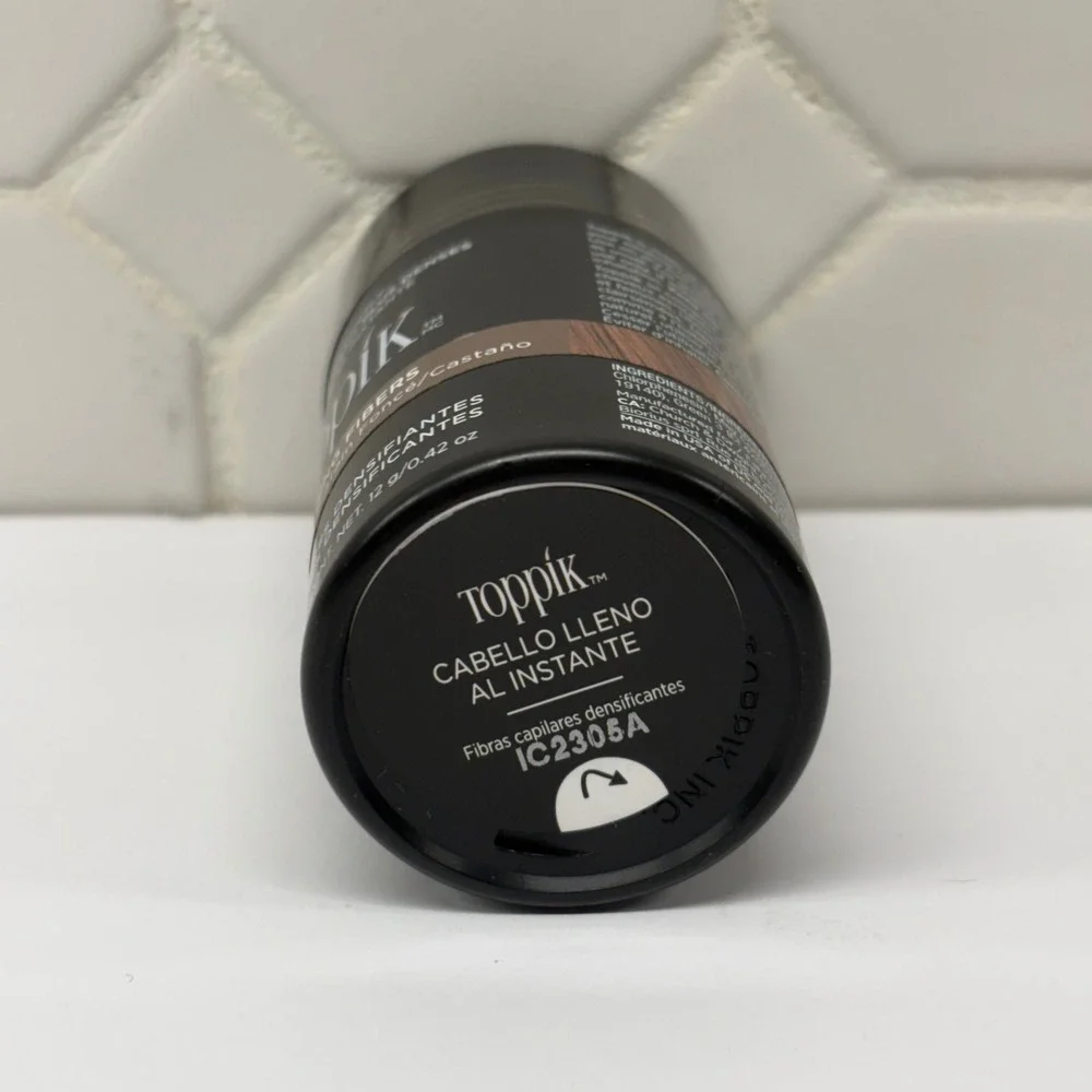 Toppik Hair Building Fibers Unisex 12g 0.42oz Medium Brown Keratin Thickening